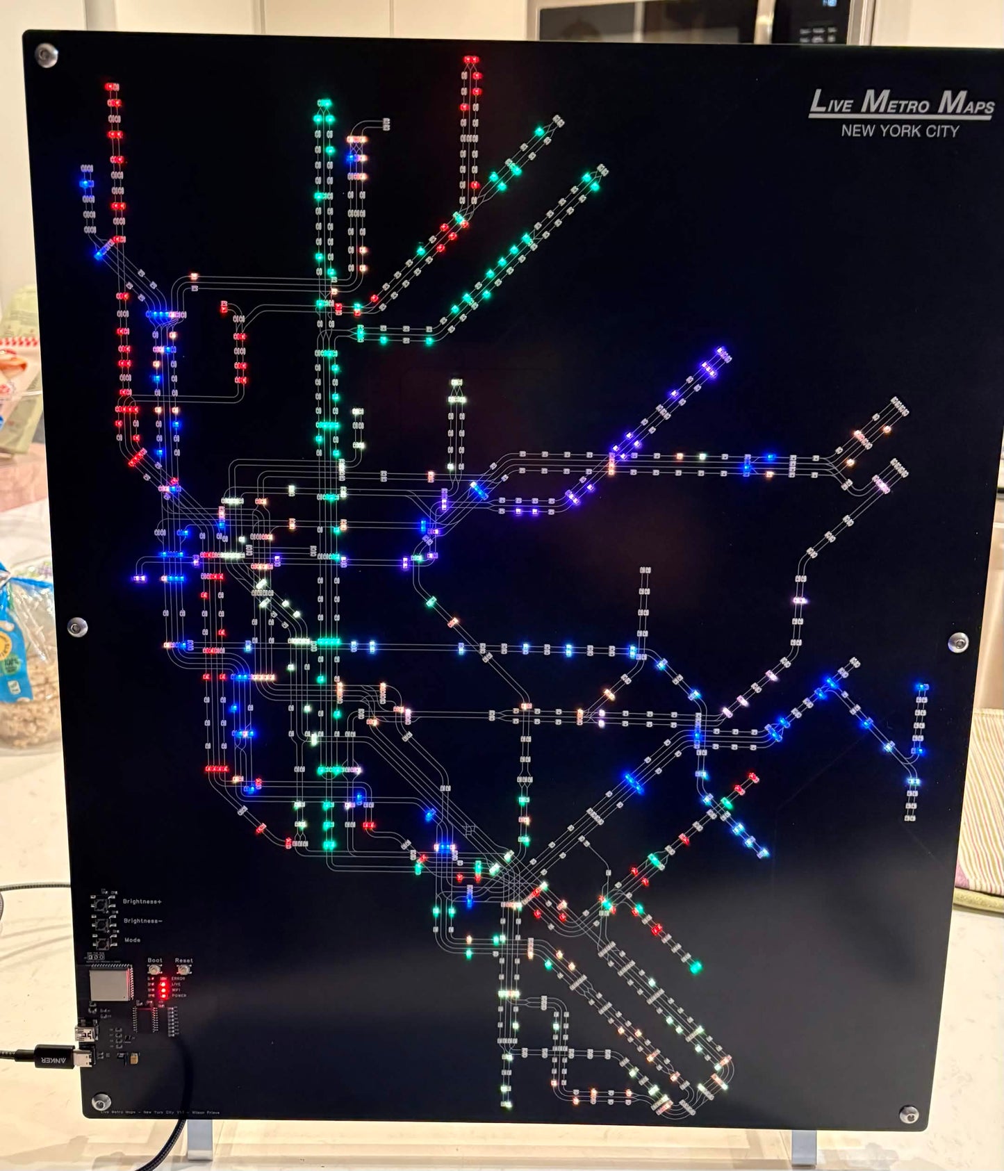 Live NYC Metro Map