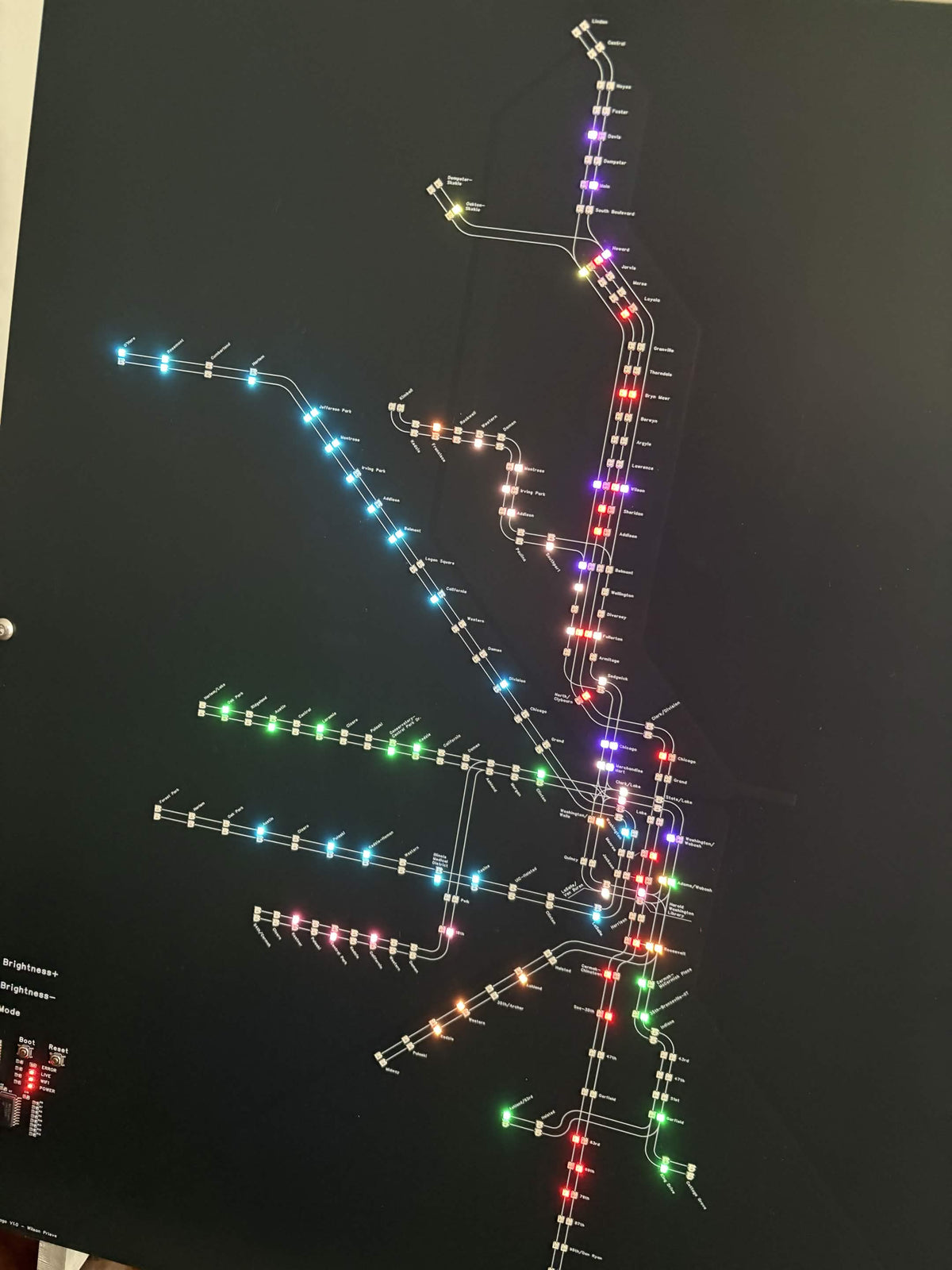 Live Chicago Metro Map